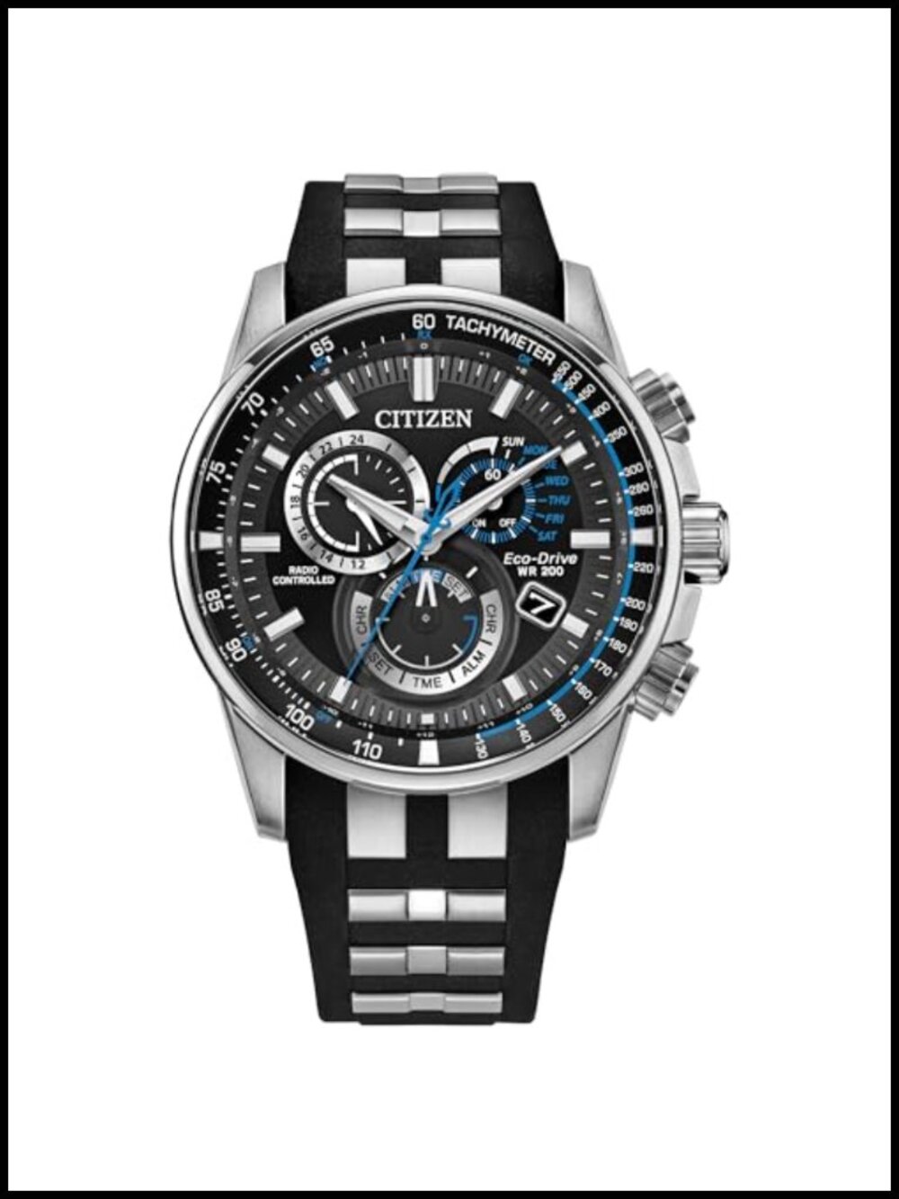 Limited Edition Eco-Drive Sport Luxury PCAT Watch Stainless Steel Polyurethane